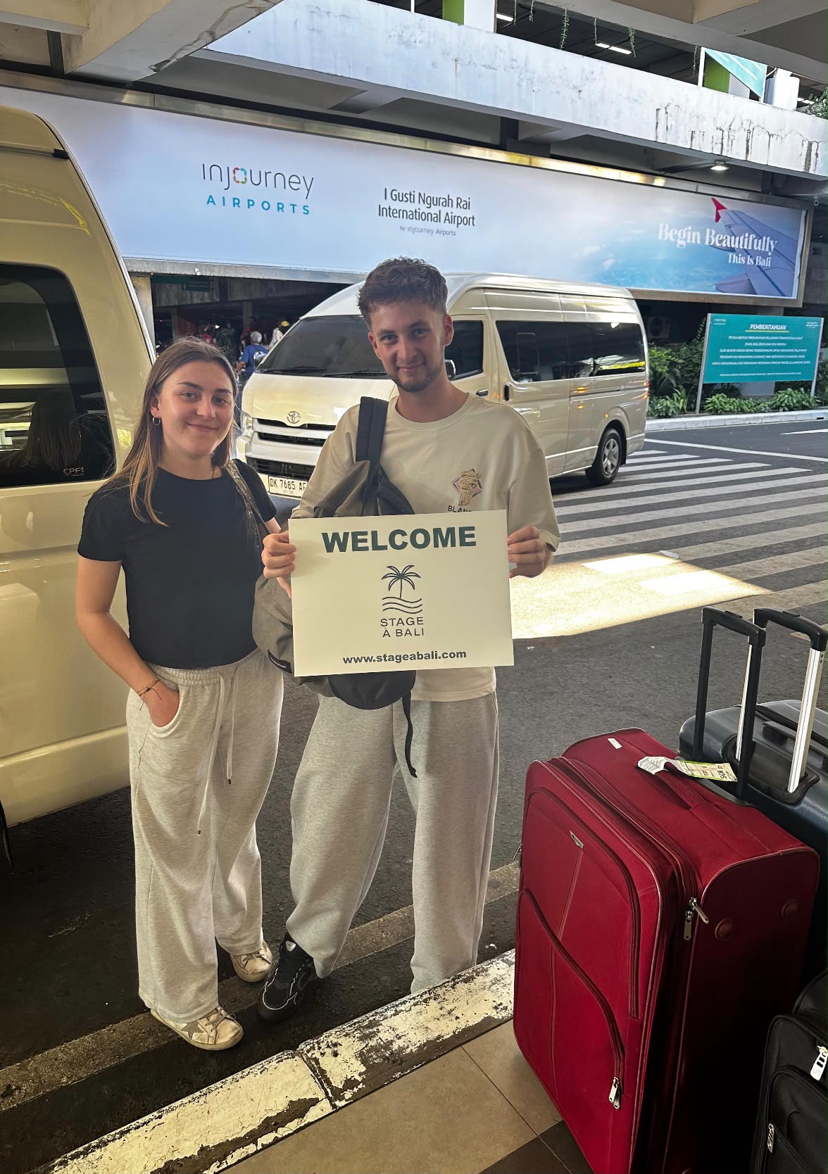 Stagiaire Stage à Bali accueilli à son arrivée à Bali